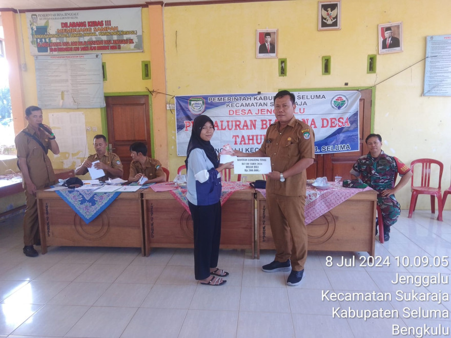 PENYALURAN BLT DD TAHAP 7 DESA JENGGALU